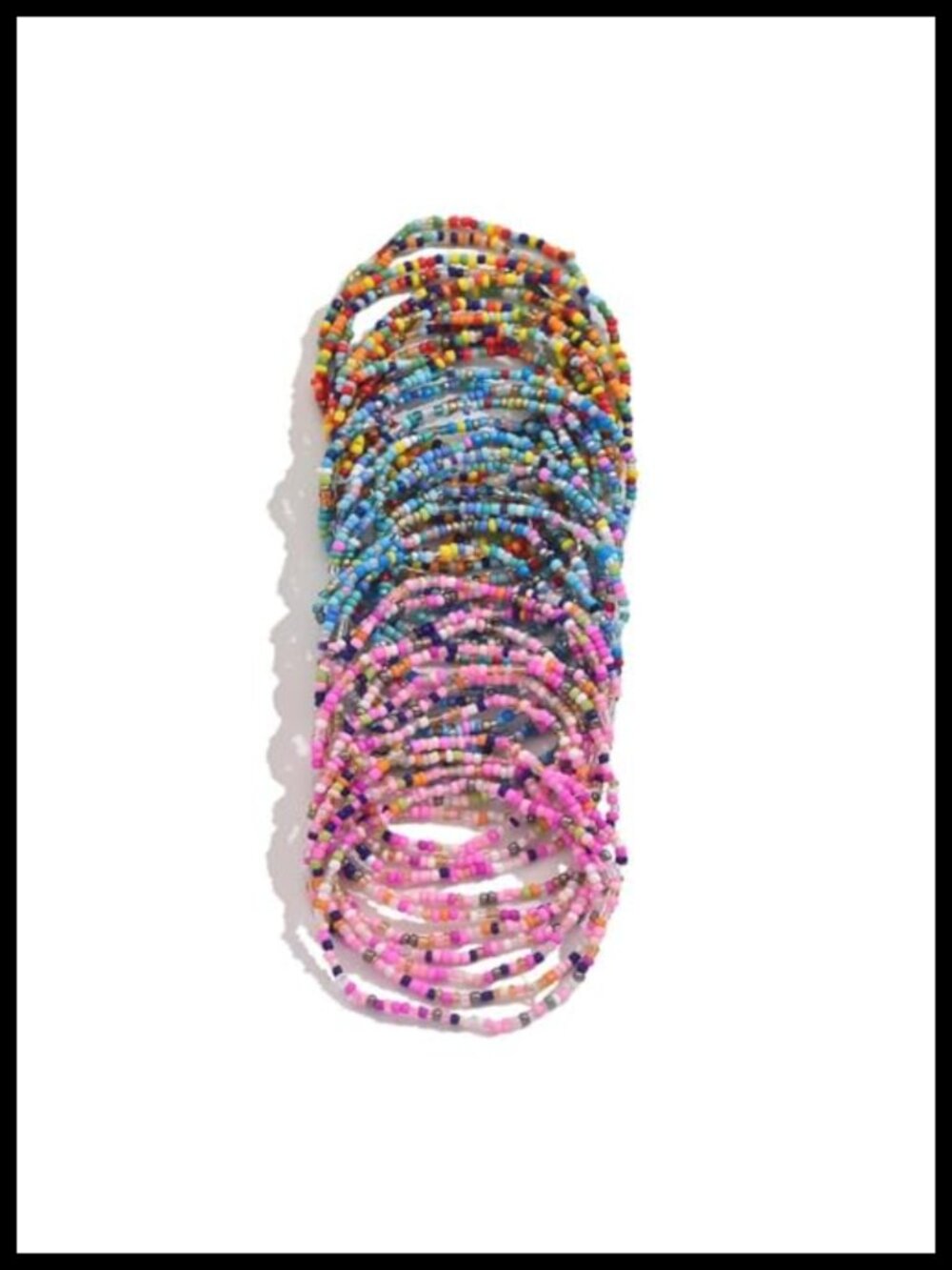 Beaded Stretch Bracelet Set Stackable Layered Boho Summer Beach Jewelry